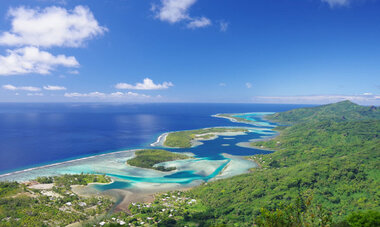 Seabourn - Huahine Huahine aerial